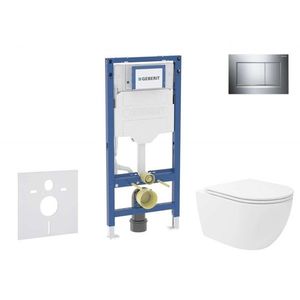 GEBERIT - Duofix Set předstěnové instalace, klozetu Oudee Vortex a sedátka softclose, tlačítko Sigma30, chrom SANI11CA1153B vyobraziť
