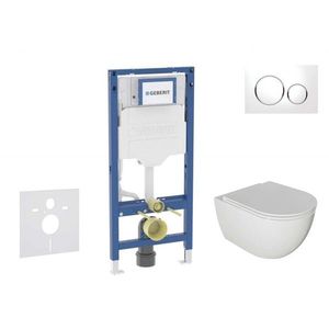 GEBERIT - Duofix Set předstěnové instalace, klozetu Oudee a sedátka softclose, tlačítko Sigma20, bílá/chrom SANI11CA3114B vyobraziť