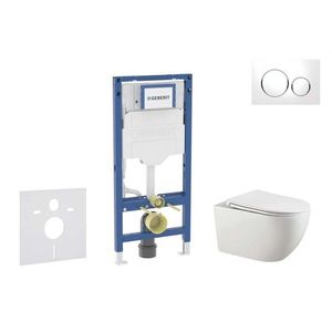 GEBERIT - Duofix Set předstěnové instalace, klozetu Gaia a sedátka softclose, tlačítko Sigma20, bílá/chrom SANI11CA3122B vyobraziť