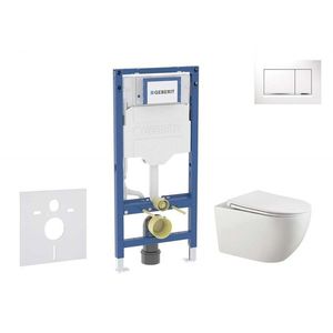 GEBERIT - Duofix Set předstěnové instalace, klozetu Gaia a sedátka softclose, tlačítko Sigma30, bílá/chrom SANI11CA3123B vyobraziť
