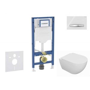 GEBERIT - Duofix Set předstěnové instalace, klozetu Oudee a sedátka softclose, tlačítko Sigma50, chrom/alpská bílá SANI11CA3126B vyobraziť
