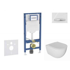 GEBERIT - Duofix Set předstěnové instalace, klozetu Oudee a sedátka softclose, tlačítko Sigma50, chrom/alpská bílá SANI11CA3134B vyobraziť