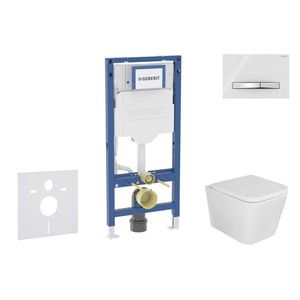 GEBERIT - Duofix Set předstěnové instalace, klozetu Arkas I a sedátka softclose, tlačítko Sigma50, chrom/alpská bílá SANI11CA3155B vyobraziť