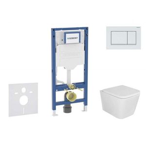 GEBERIT - Duofix Set předstěnové instalace, klozetu Arkas I a sedátka softclose, tlačítko Sigma30, bílá/bílá mat SANI11CA3156B vyobraziť