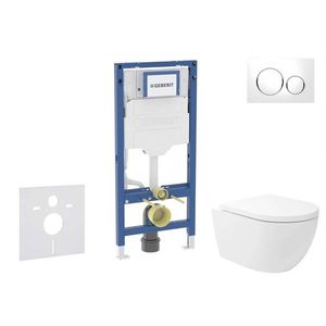 GEBERIT - Duofix Set předstěnové instalace, klozetu Oudee Vortex a sedátka softclose, tlačítko Sigma30, bílá/chrom SANI11CA3175B vyobraziť
