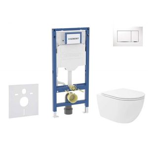 GEBERIT - Duofix Set předstěnové instalace, klozetu Oudee Vortex a sedátka softclose, tlačítko Sigma30, bílá/chrom SANI11CA3186B vyobraziť