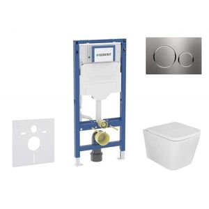 GEBERIT - Duofix Set předstěnové instalace, klozetu Arkas I a sedátka softclose, tlačítko Sigma20, nerez SANI11CA6105B vyobraziť