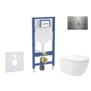 GEBERIT - Duofix Set předstěnové instalace, klozetu Oudee Vortex a sedátka softclose, tlačítko Sigma20, nerez SANI11CA6107B vyobraziť