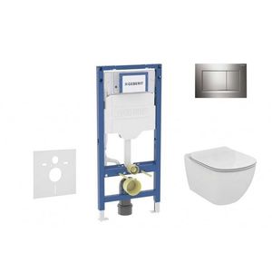GEBERIT - Duofix Set předstěnové instalace, klozetu Tesi a sedátka, tlačítko Sigma30, chrom SANI11CD1121 vyobraziť