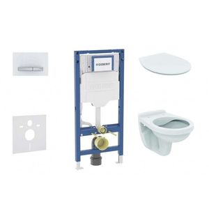 GEBERIT - Duofix Set předstěnové instalace, klozetu Alpha a sedátka softclose, tlačítko Sigma50, alpská bílá SANI11CD3107 vyobraziť