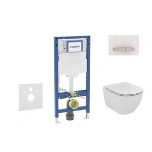 GEBERIT - Duofix Set předstěnové instalace, klozetu Tesi a sedátka, tlačítko Sigma50, alpská bílá SANI11CD3123 vyobraziť