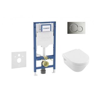 GEBERIT - Duofix Set předstěnové instalace, klozetu Architectura a sedátka softclose, tlačítko Sigma01, lesklý chrom SANI11CK1101 vyobraziť