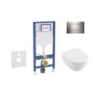 GEBERIT - Duofix Set předstěnové instalace, klozetu Architectura a sedátka softclose, tlačítko Sigma30, chrom SANI11CK1105 vyobraziť