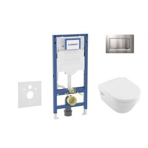 GEBERIT - Duofix Set předstěnové instalace, klozetu Architectura a sedátka softclose, tlačítko Sigma30, matný chrom/chrom SANI11CK2106 vyobraziť