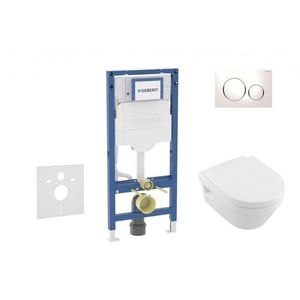 GEBERIT - Duofix Set předstěnové instalace, klozetu Architectura a sedátka softclose, tlačítko Sigma20, bílá/chrom SANI11CK3103 vyobraziť