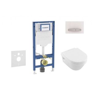 GEBERIT - Duofix Set předstěnové instalace, klozetu Architectura a sedátka softclose, tlačítko Sigma50, alpská bílá SANI11CK3107 vyobraziť