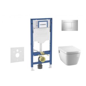 GEBERIT - Duofix Set předstěnové instalace, klozetu TECEone a sedátka softclose, tlačítko Sigma30, lesklý chrom/matný chrom SANI11CT1105 vyobraziť