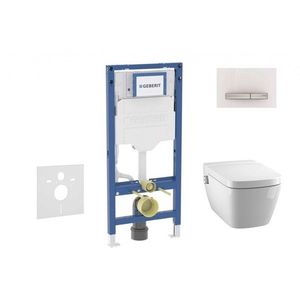 GEBERIT - Duofix Set předstěnové instalace, klozetu TECEone a sedátka softclose, tlačítko Sigma50, alpská bílá SANI11CT3107 vyobraziť
