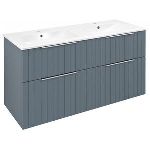 SAPHO - CIRASA umývadlová skrinka s dvojitým umývadlom 121x66x46cm, siena strip CR121-4242S-21 vyobraziť