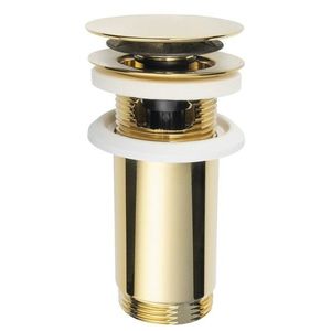 Omp Tea - Umyvadlová výpust 5/4“, click-clack, veľká zátka, max 80, zlato 7533.370.5.3 vyobraziť