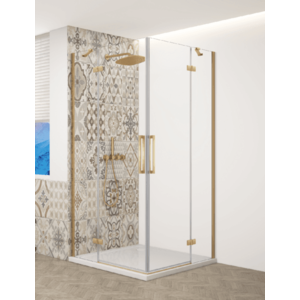 GELCO - TRINITY GOLD štvorcový kút 1000x1000 rohový vstup, číre sklo, GT2210-10C-G GT2210-10C-G vyobraziť