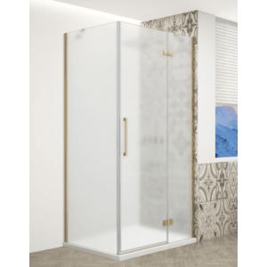 GELCO TRINITY GOLD štvorcový kút 1200x1200 pravý, matné sklo, GT5612-12MR-G GT5612-12MR-G vyobraziť