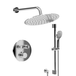 SAPHO SAPHO - SMART SELECT sprchový set s termostatickou batériou, 2 výstupy, posuvný držiak sprchy, chróm RP032-02 vyobraziť