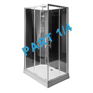 AQUALINE - GRANVIK sprchovací box 800x1200x2180 komponent 1/4 sprchová vanička, biela 16-120-09-11-00 vyobraziť