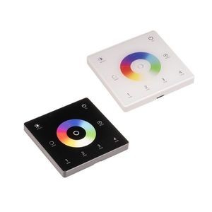 T-LED DimLED bezdrôtový nástenný ovládač SLIM univerzálny 4-kanálový Vyberte farbu: Čierna 069315 vyobraziť