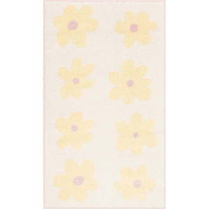 Žltý/slonovinový detský koberec 80x150 cm Dazzy Vanilla – FD vyobraziť