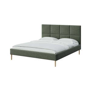 Zelená čalúnená dvojlôžková posteľ s roštom 140x200 cm Alano – MESONICA vyobraziť