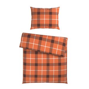 Esposa POSTEĽNÁ BIELIZEŇ, flanel, hnedá, oranžová, 140/200 cm vyobraziť