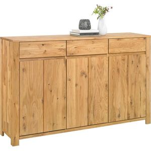 Linea Natura ŠIROKÁ KOMODA, divoký dub, jadrový dub, farba duba, 165, 1/103, 5/40 cm vyobraziť