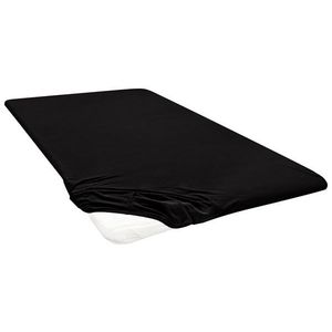 Biberna Napínacia plachta na vrchný matrac (čierna, 90 – 100 x 200 cm) vyobraziť