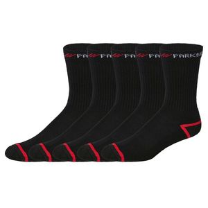 PARKSIDE® Pánske pracovné ponožky, 5 párov (čierna/červená, 39/42) vyobraziť