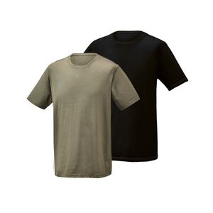 PARKSIDE® Pánske tričko, 2 kusy (čierna/olivová, M (48/50)) vyobraziť