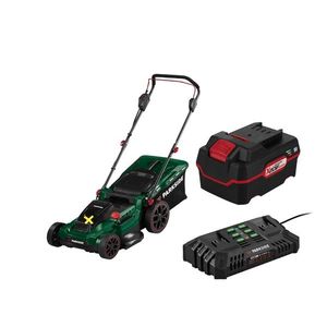 PARKSIDE® Aku kosačka PRMA 40-Li D2 + 2x Akumulátor 20 V/4 Ah PAP 20 B3 + Dvojitá nabíjačka 20 V/4, 5 A PDSLG 20 B1 vyobraziť
