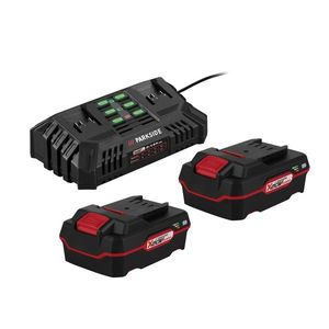 PARKSIDE® Akumulátor 20 V/4 Ah PAP 20 B3, 2 kusy + Dvojitá nabíjačka 20 V/4, 5 A PDSLG 20 B1 vyobraziť