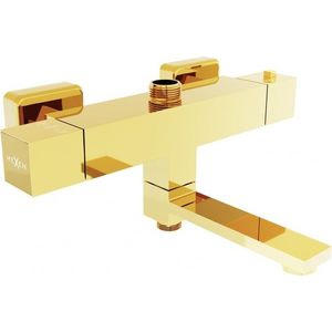 MEXEN - Cube baterie termostatická vaňová/ sprchová zlata 77910-50 vyobraziť
