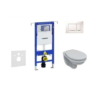 GEBERIT - Duofix Set predstenovej inštalácie, klozetu a dosky Villeroy & Boch, tlačidla Sigma30, DirectFlush, SoftClose, CeramicPlus, biela/chróm 111.355.00.5 NB5 vyobraziť