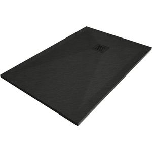 MEXEN/S - Stone+ obdĺžniková sprchová vanička 120 x 80, čierna, mriežka čierna 44708012-B vyobraziť