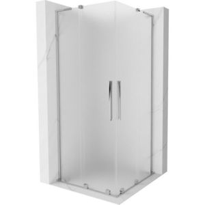 MEXEN/S - Velar L Duo sprchovací kút, posuvné dvere 100 x 100 cm, dekor, chróm 871-100-100-02-33-01 vyobraziť