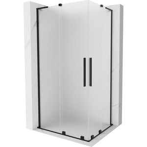 MEXEN/S - Velar L Duo sprchovací kút, posuvné dvere 100 x 90 cm, dekor, čierna 871-100-090-02-33-70 vyobraziť