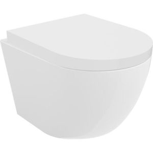 MEXEN/S - Lena Závesná WC misa Rimless Tornado vrátane sedátka s slow, duroplast, biela lesk 30220200T vyobraziť