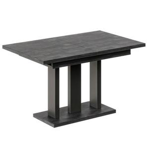 Rozkladací stôl Appia 130/210x80cm Mat čierne nohy/Betón Tmavý vyobraziť