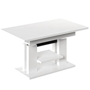 Rozkladací stôl Iso 110/170x65cm Biely lesk vyobraziť