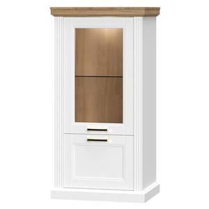 Vitrína Tara-V2S white/pacific walnut vyobraziť