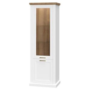 Vitrína Tara V2SV white/pacific walnut vyobraziť