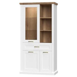 Vitrína Tara V3K1F white/pacific walnut vyobraziť