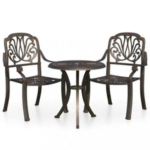 Záhradný bistro set 3 ks liaty hliník Dekorhome vyobraziť